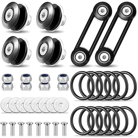 44 Pieces Bumper Quick Release Kit, Quick Release Front Rear Bumper Fasteners Bu