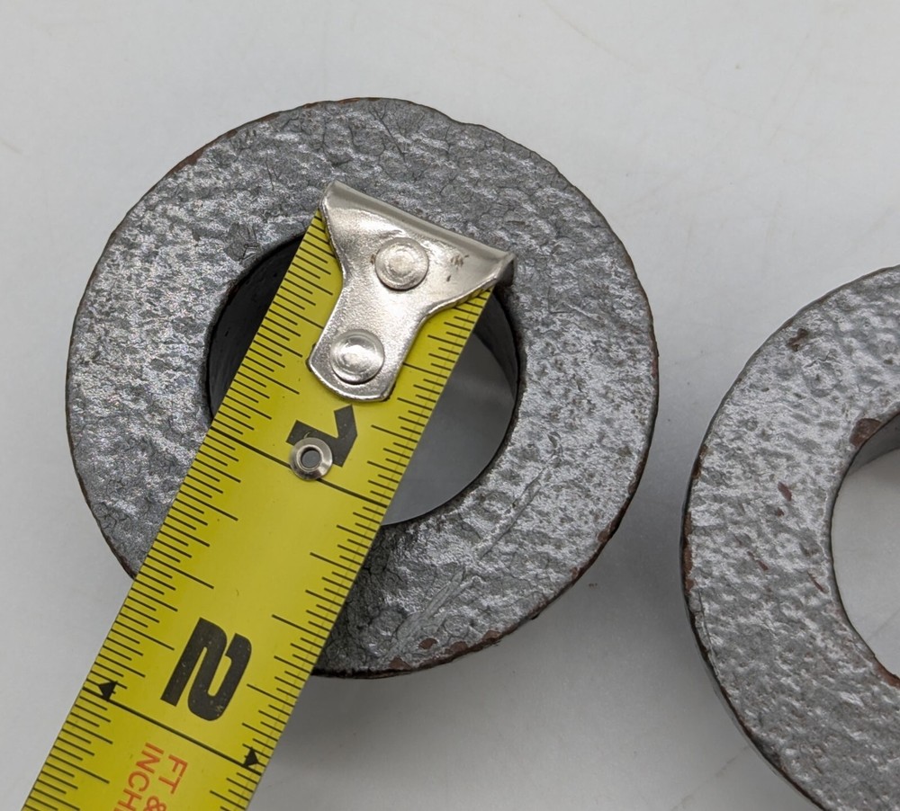 2 Weider Barbell 1" Bar Inside Collars Pair Screw-Lock