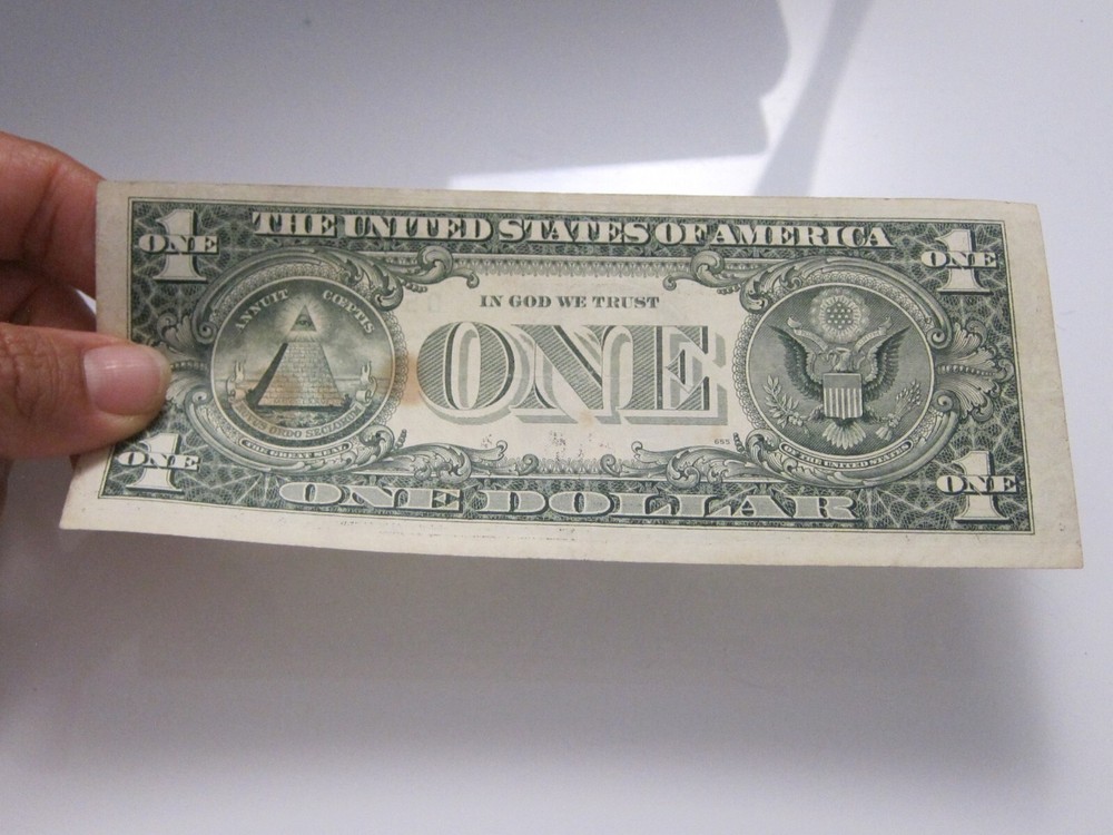 1995 $1 Error Printing & Cut #D57549141M