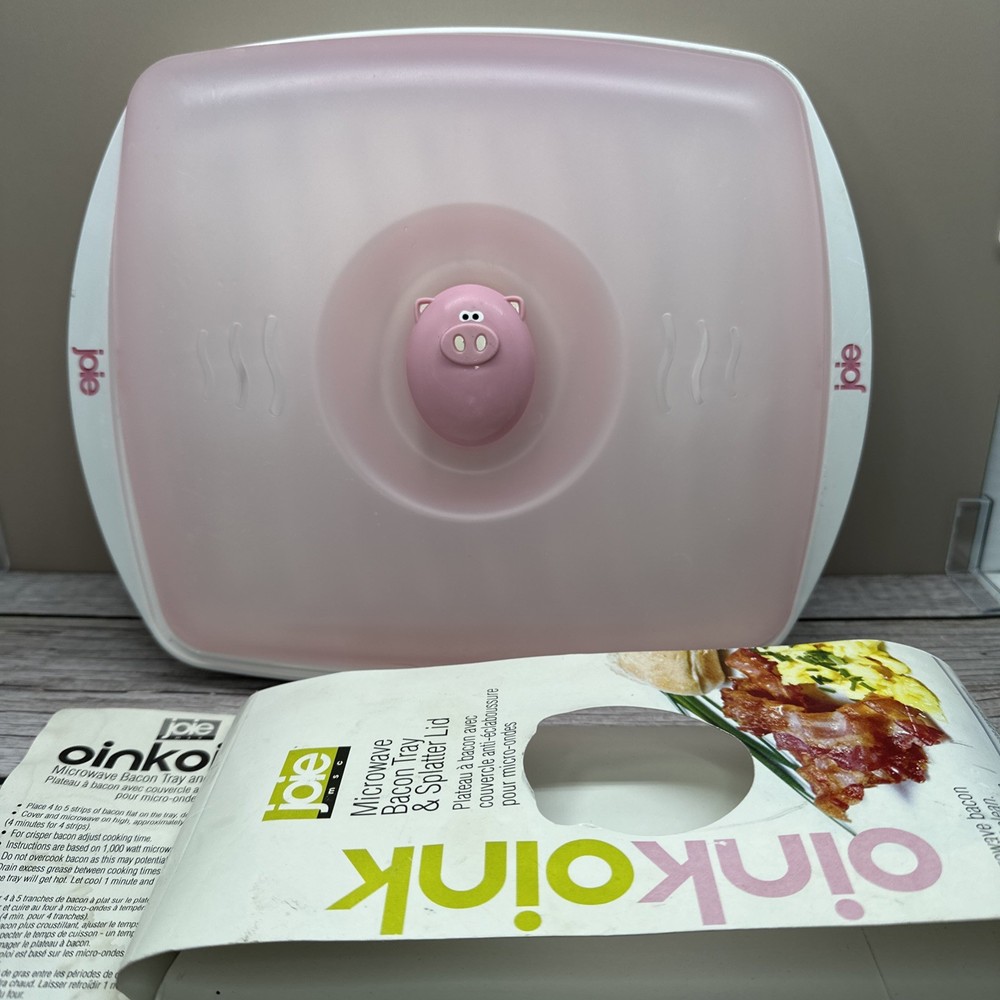 Joie Oink Oink Microwave Bacon Tray And Splatter Lid