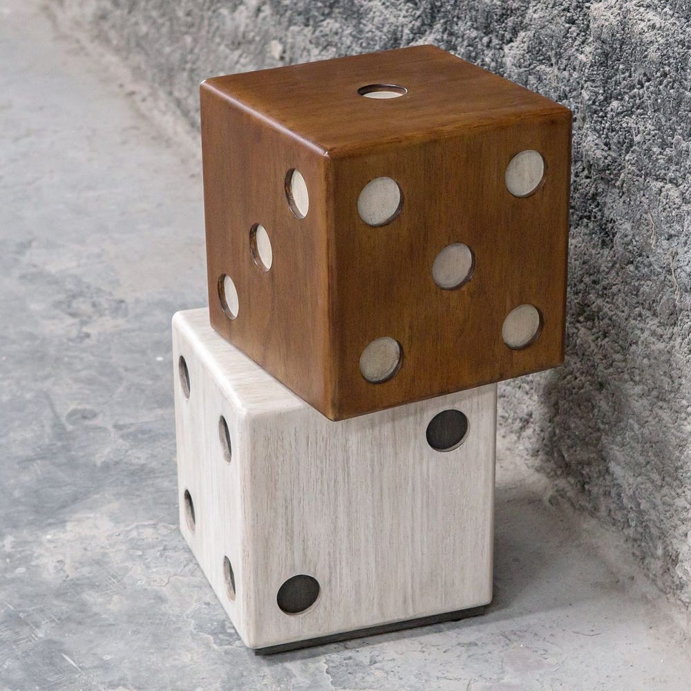 Uttermost 25485 Roll The Dice Accent Table