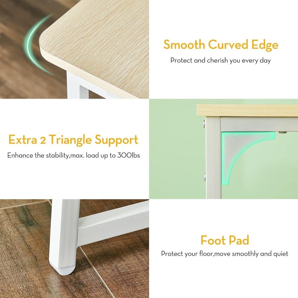 Small Foldable Desk 31.5" Computer Table Writing Workstation for Home Office