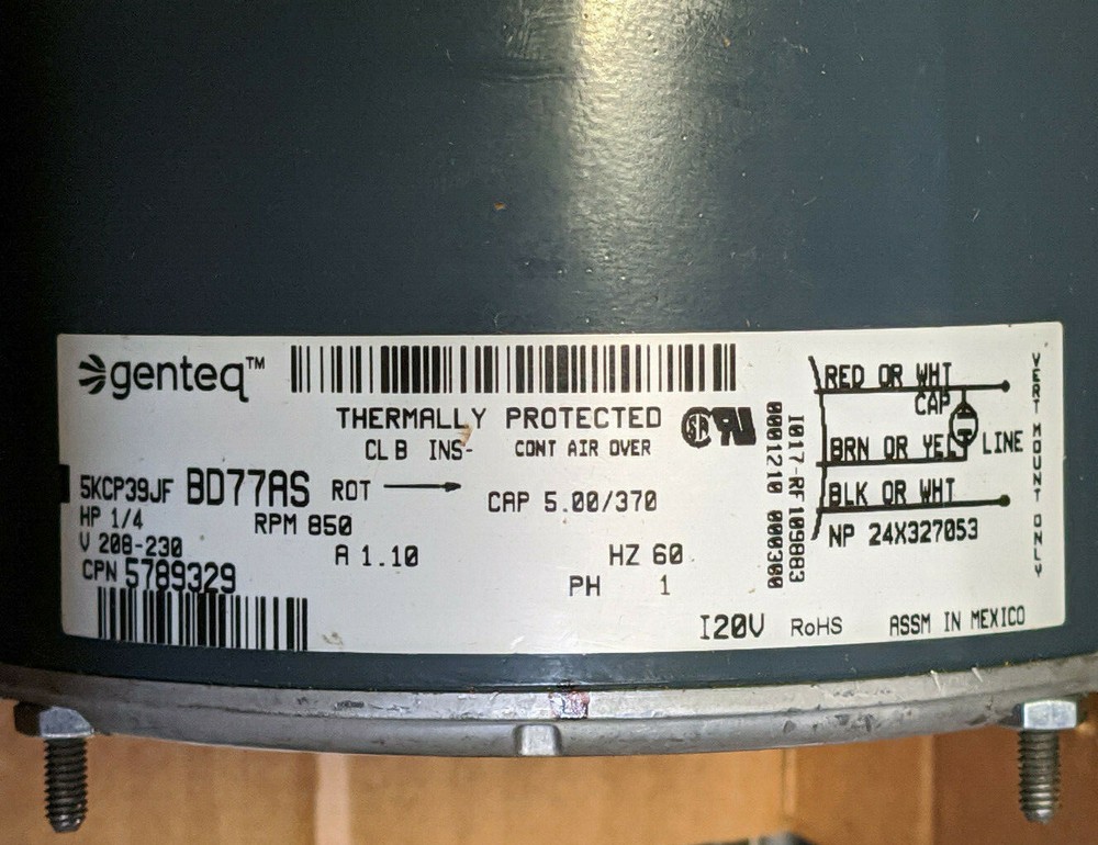 ~Discount HVAC~ YP-S102440876000 - Genteq - 5KCP39JFBD77AS - Motor