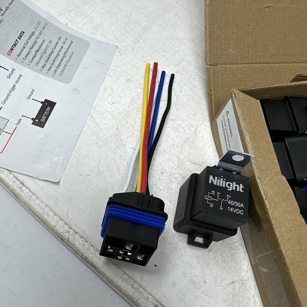 Nilight 50044R 5 Pack Waterproof 12 V DC, Free Ship!