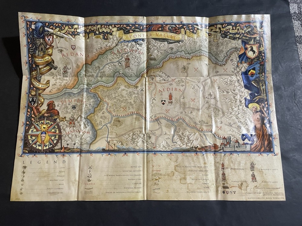 witcher 2 enhanced edition xbox 360 Map Poster Insert only