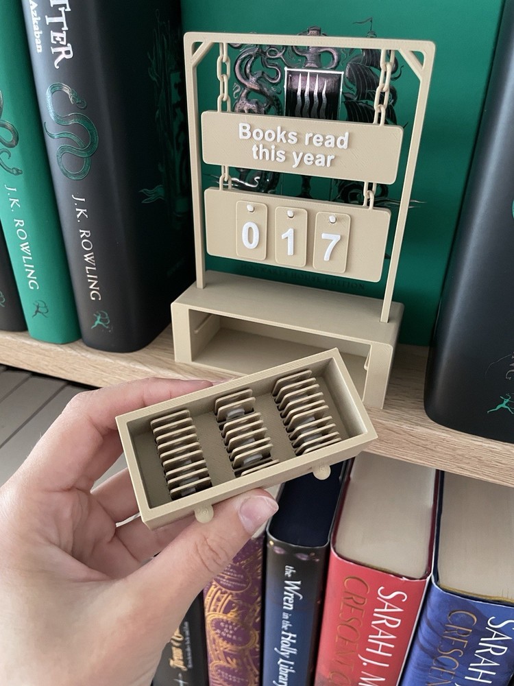 Hanging Book Counter with Number Storage Mini