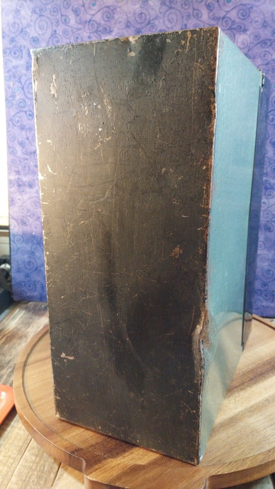 Old Metal Locking Box LOCK BOX SAFE PAPER FILE STORAGE