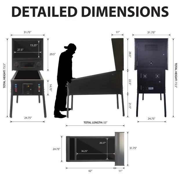 Virtual Pinball Machine with over 1100 tables