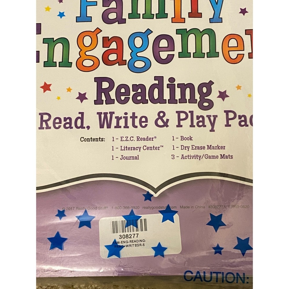 Family Engagement Reading Read, Write, Play Pack 5th Grade