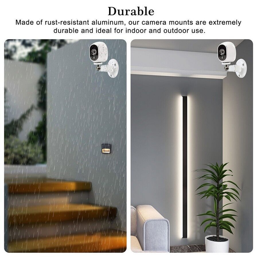 2pcs Universal Wall Mount Bracket for Security Camera with 1/4" Screw Connector