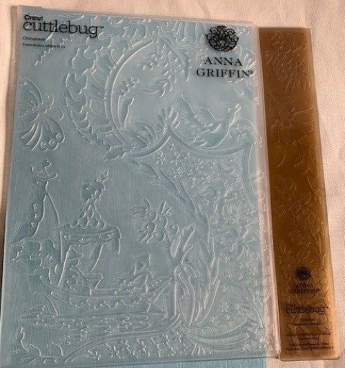Anna Griffin Cuttlebug Chinoiserie Embossing Folder Set Quirky Crafting Delight