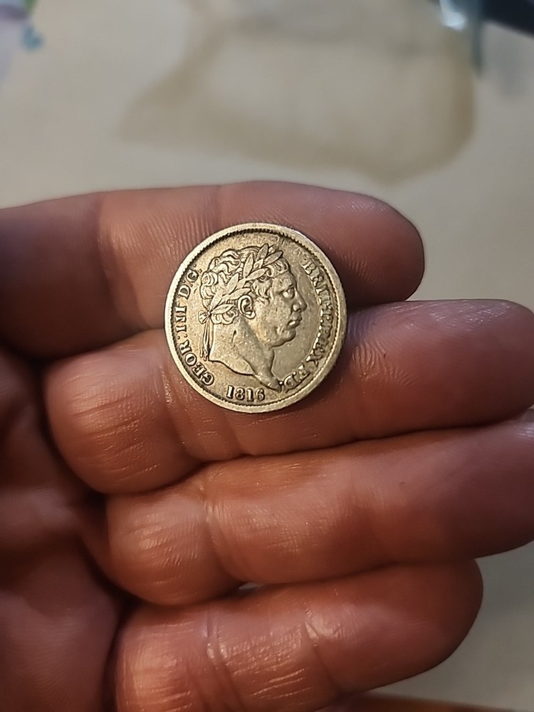 1816 Great Britain 6 Pence silver, ***NICE***