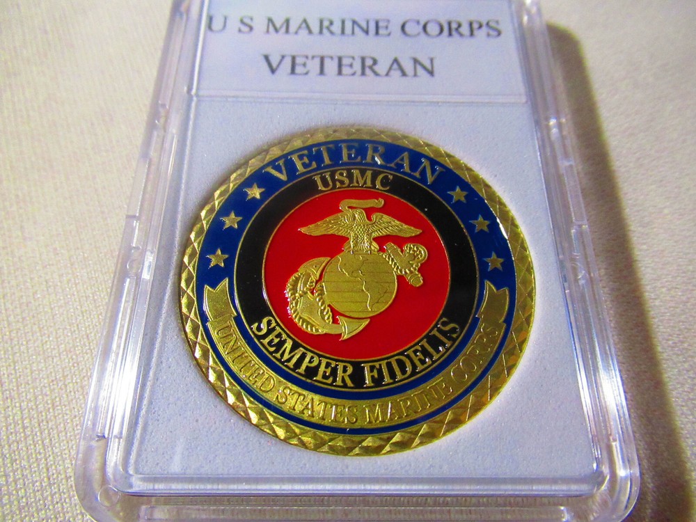 US MARINE CORPS VETERAN Challenge Coin