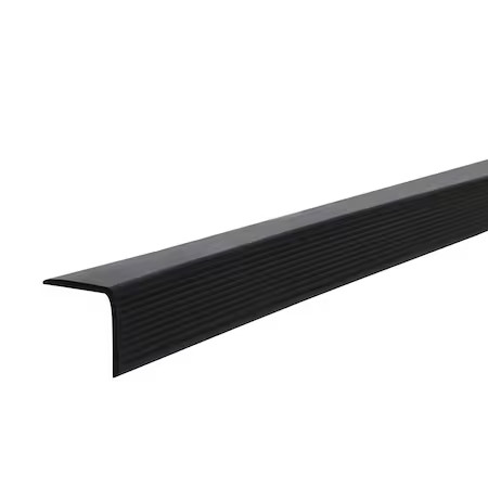 36" Vinyl Stair Edging, Black, 2Rrx8