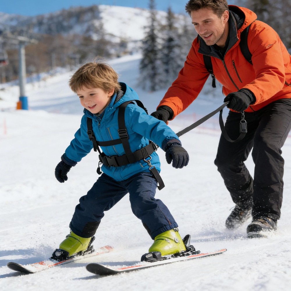 Kids Ski Harness Adjustable Retractable Anti-fall Safety Leash
