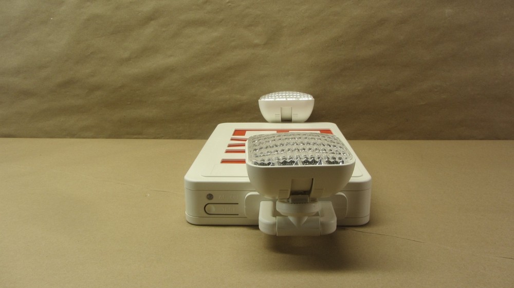 Lithonia Lighting Basics LED Exit Sign/Emergency Light Combo, 2-Head Fixture