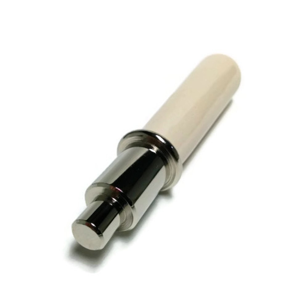 Vermont Castings Ceramic Fallaway Handle Assembly (White with Nickel White