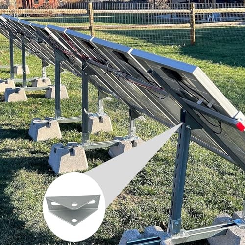 Adjustable Brace Fitting， Solar Panel Tilt Mounting Brackets for 1/2" Bolt 6PCS