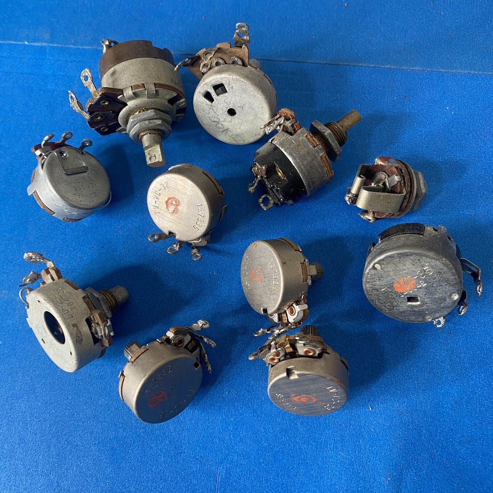 Assorted Lot Vintage Potentiometers Electronics Music Untested