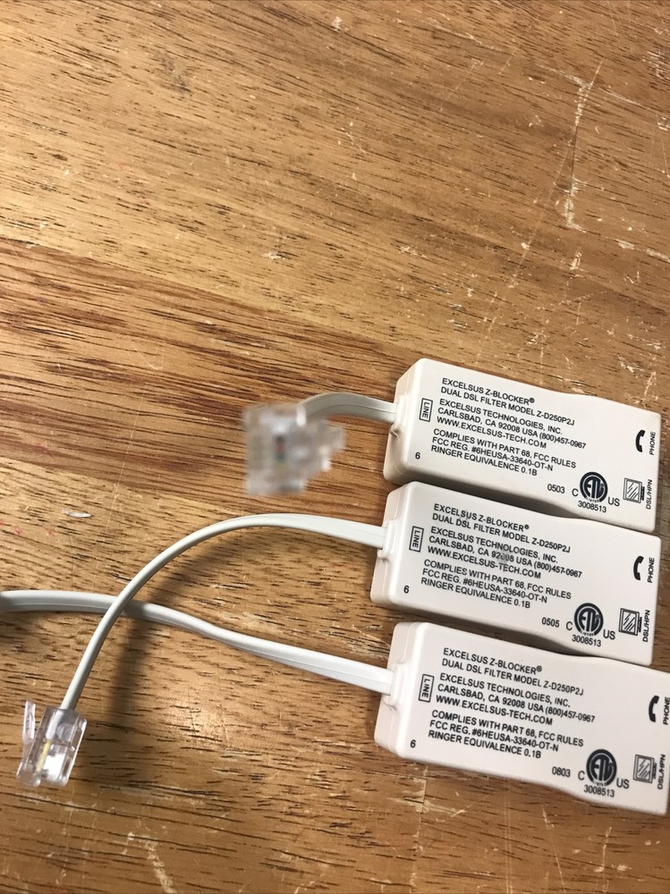 3- excel sus z-blocker dual dsl filter model z-d250p2j Untested