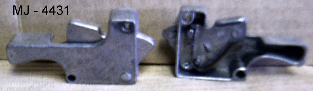 Lot of 2 - Spring Loaded Aluminum Latches