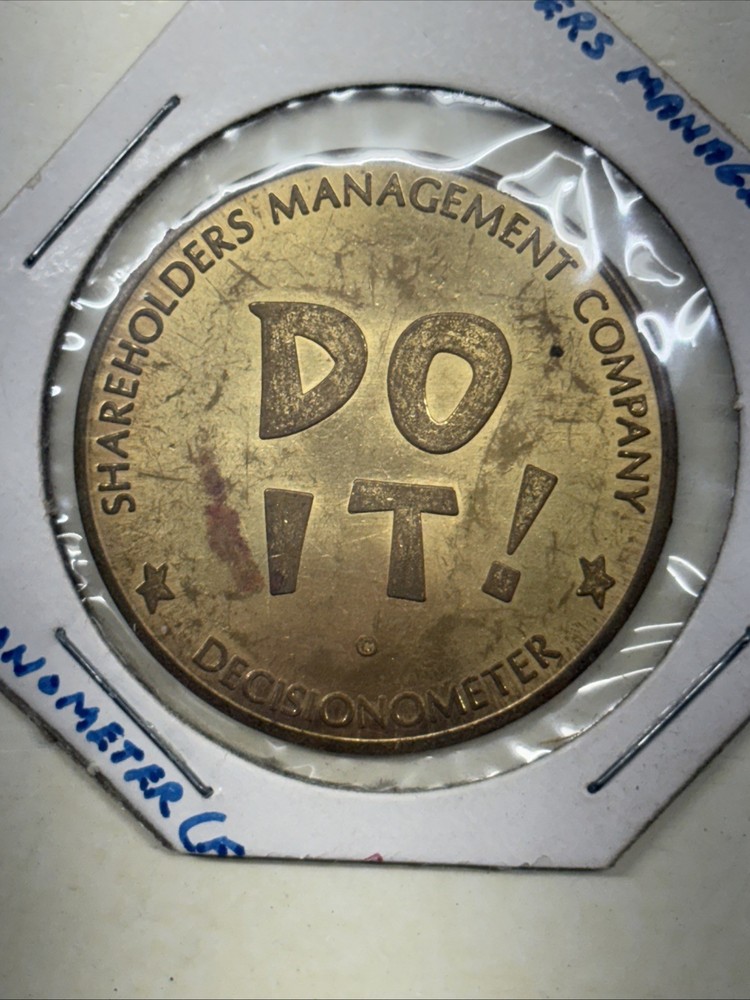 Novelty Coin Decisionometer Do it The Hell With It Shareholders Management Co.