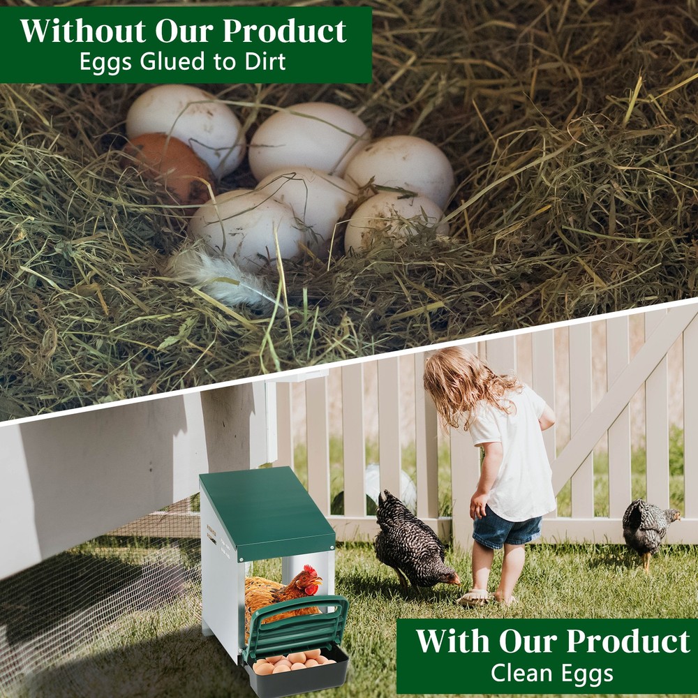 Single Compartment Roll Out Chicken Nesting Box with Plastic Basket Egg Nest Box