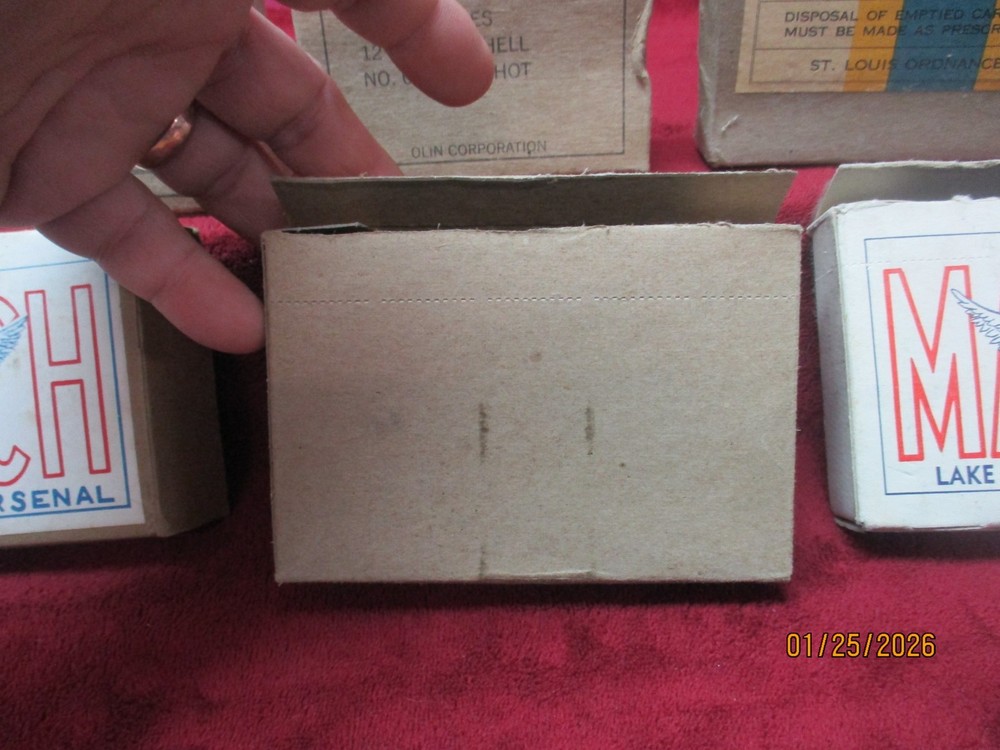 6 Vintage USGI Ammo Boxes, Mixed-Lot, Ammo Boxes, (Empty)