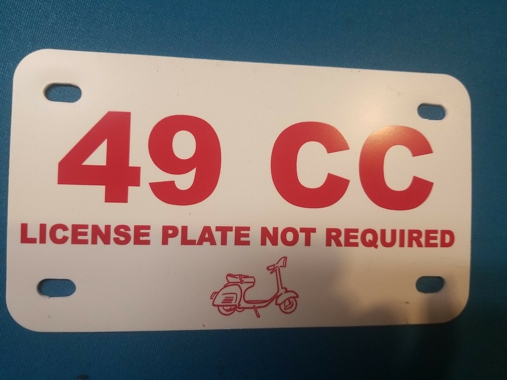 49cc license plate