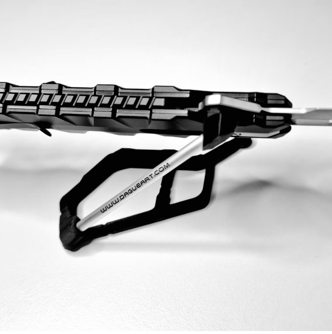 Dagueart Xiris Folding Dagger 4" False Edge Stainless Blade Aluminum Handle