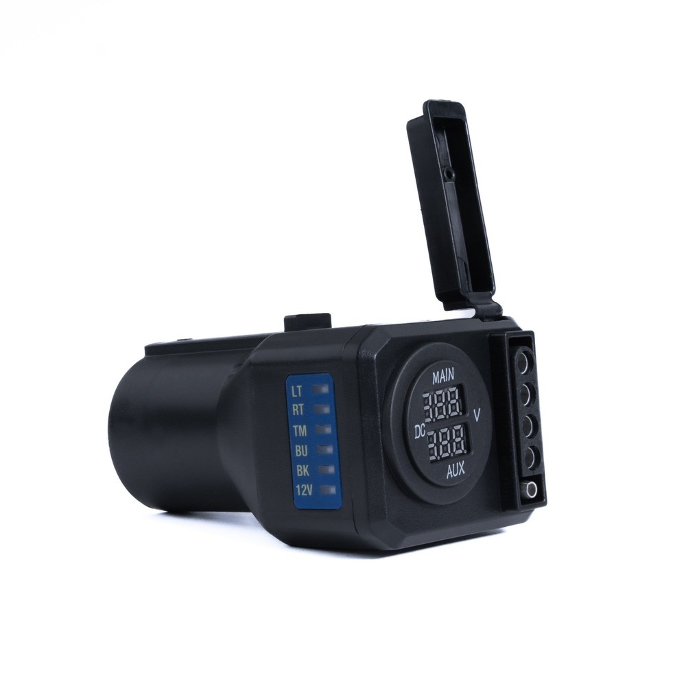 Multiple-Tow Trailer Hitch Adapter w/ LED Indicators & Voltage Displays