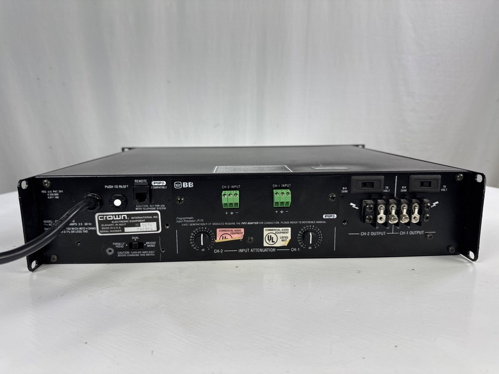 Crown Com-Tech 210 420 Watt Professional Power Amplifier