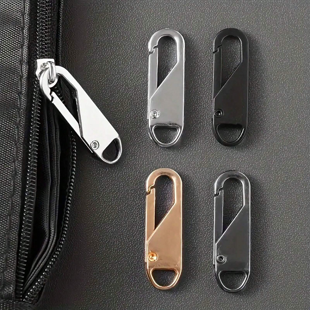 Zipper Fixer Replacements 4pcs Instant Zipper Repair Kit Puller Handle Pant Bag