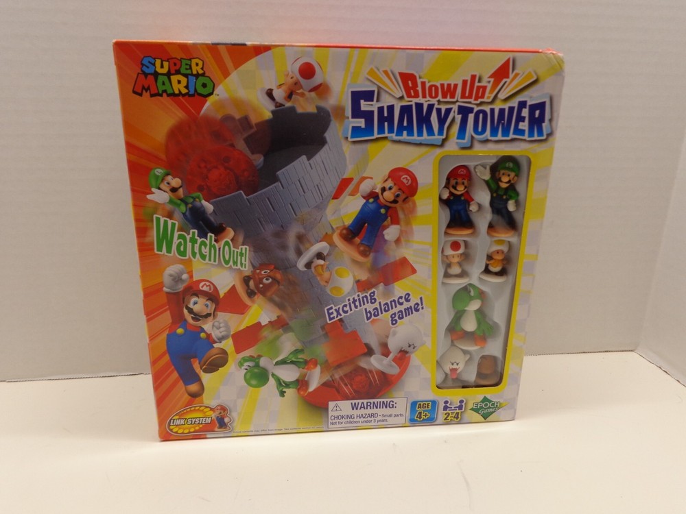 Super Mario Blow Up Shaky Tower Game, New/Sealed