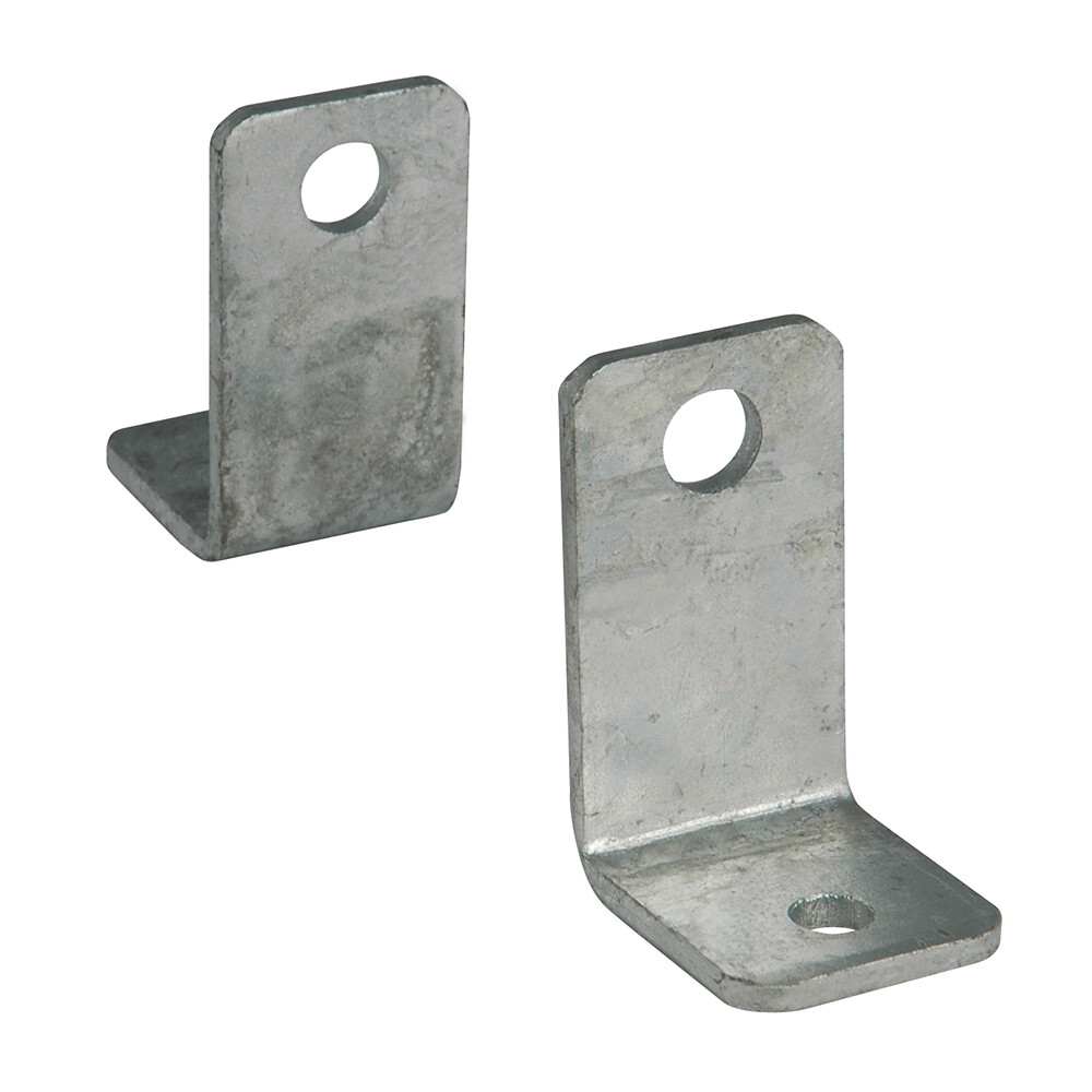 ​C.E. Smith Side Angle "L" Bracket - Pair - Galvanized, 7 Gauge, 1/2" Shaft Hole