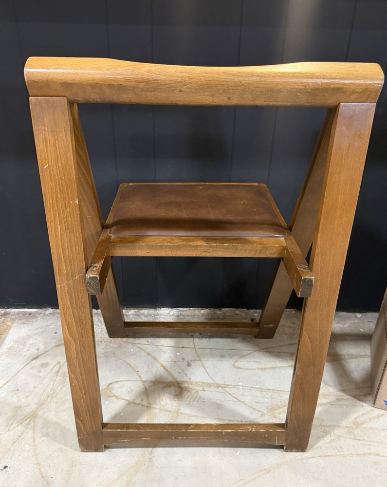 MCM Wooden Folded Chair