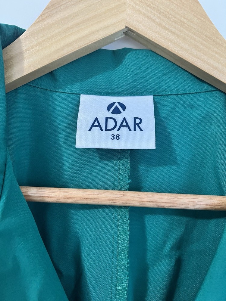 Adar green coat with belt