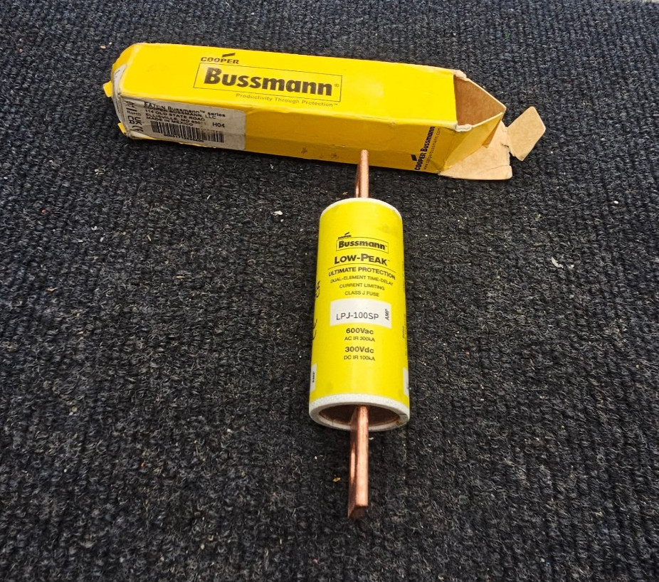 Cooper Bussmann LPJ-100SP: Dual Element Time-Delay Current Limiting Class J Fuse