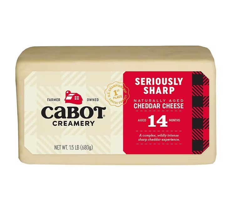Cabot Seriously Sharp Cheddar, 24 oz.