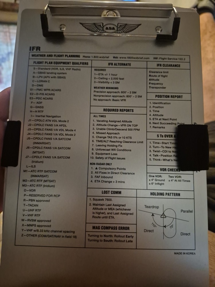IFR Pilot Kneeboard - ASA-KB-2