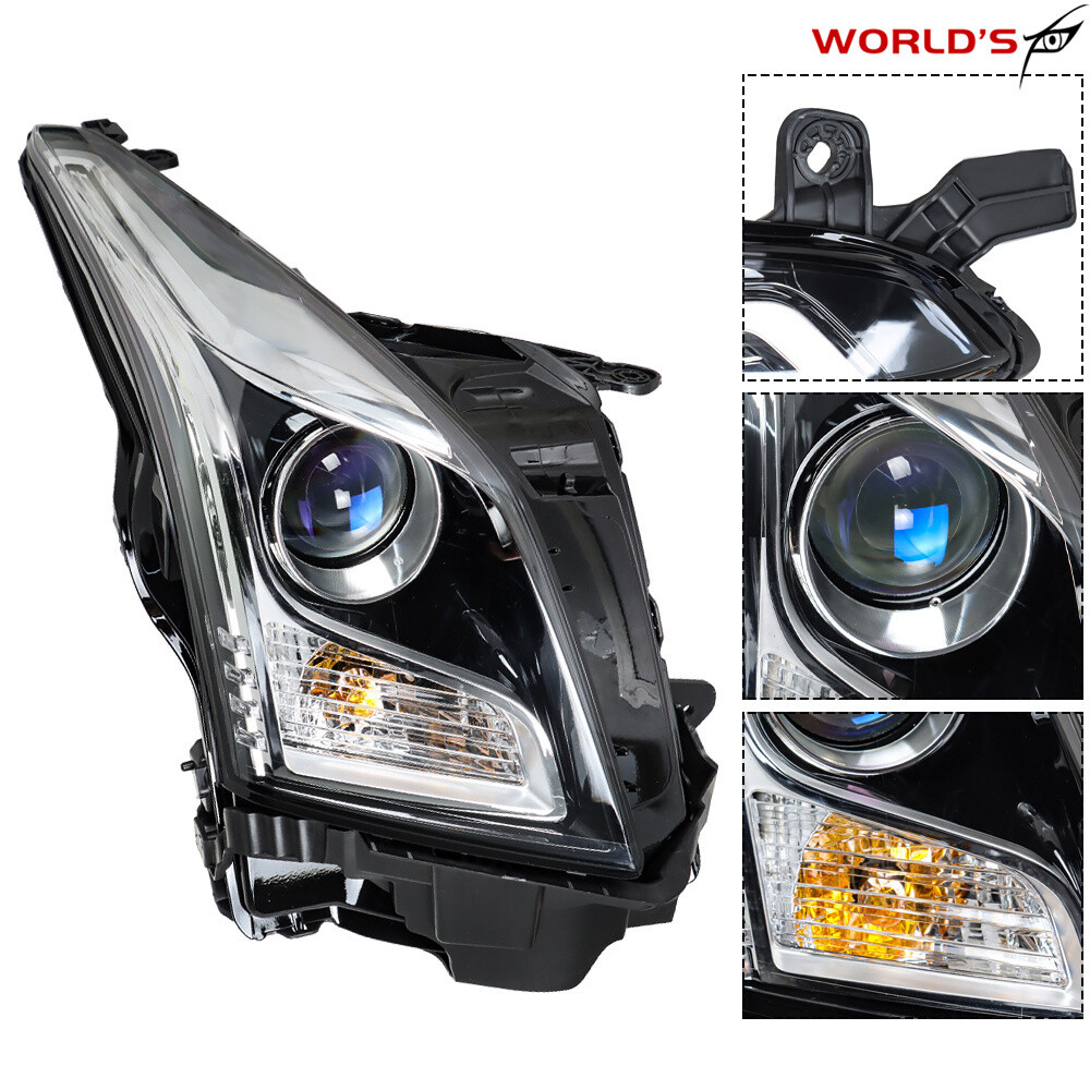 For Cadillac ATS 2013-2018 Headlights Halogen Assembly Projector Left+Right Side