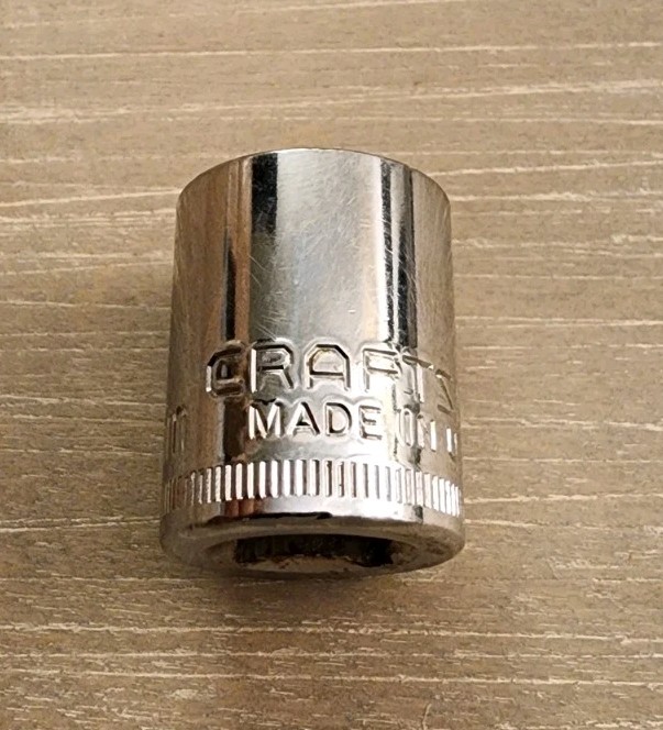 Craftsman 14mm Socket 6 Point 3/8" Drive G 43546 (Bottom Knurl)
