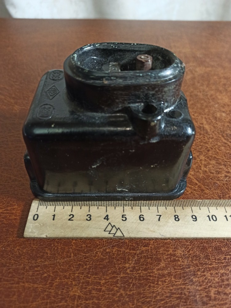 Vintage soviet start button. Carbolite. 1960s