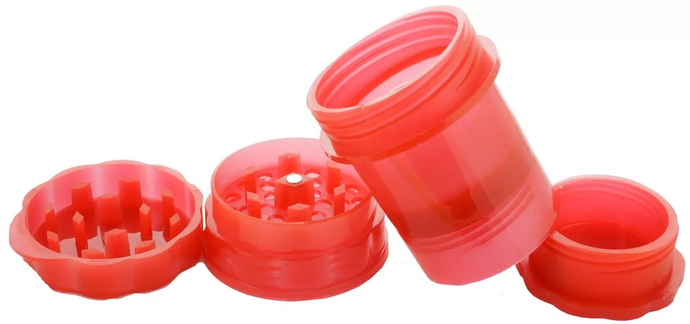 GRINDER herb 2 in 1 Multifunction Plastic Spice Mill with Storage Smoking Candy