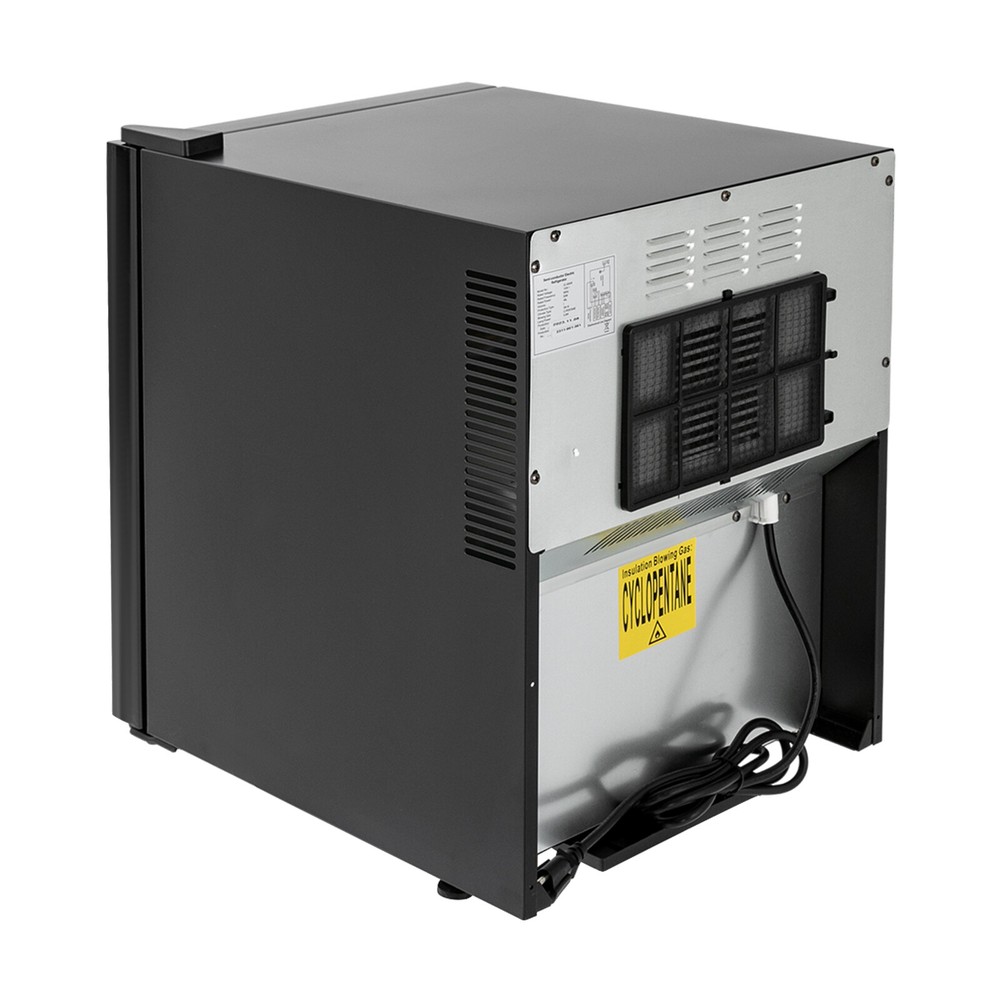 Black Wine Fridge 48L 20-Bottles Small Wine Cooler Rectangular Wine Cellar 110V