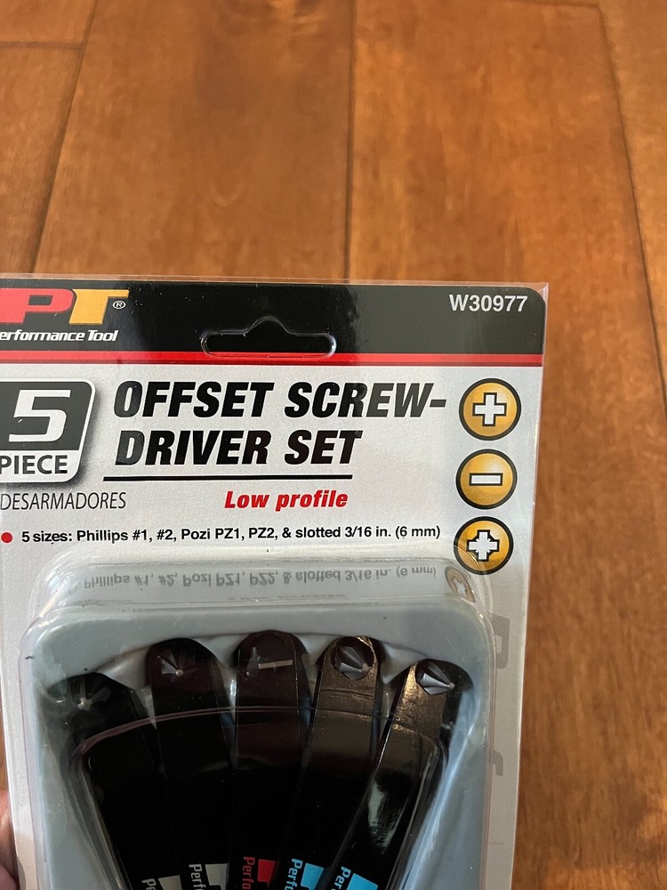 PERFORMANCE TOOL STAR OFFSET KEYDRIVER BIT 10 PCS. SET-TORX,PHILLIPS,SCREWDRIVER