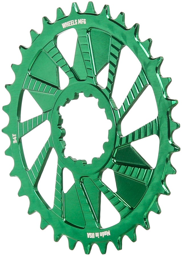34T 3-Bolt Direct Mount Chainring - 7075 Aluminum, Hyperglide+ Compatible