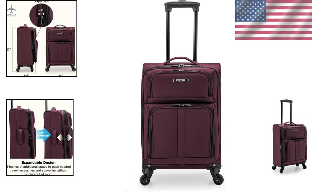 Anzio Spinner Suitcase - Lightweight & Water-Resistant