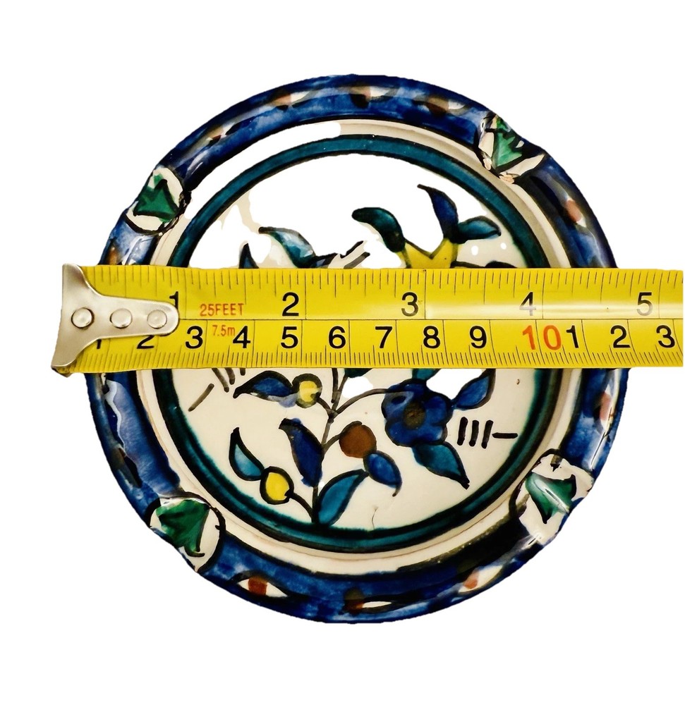 hand-painted Armenian ceramic dish from Jerusalem