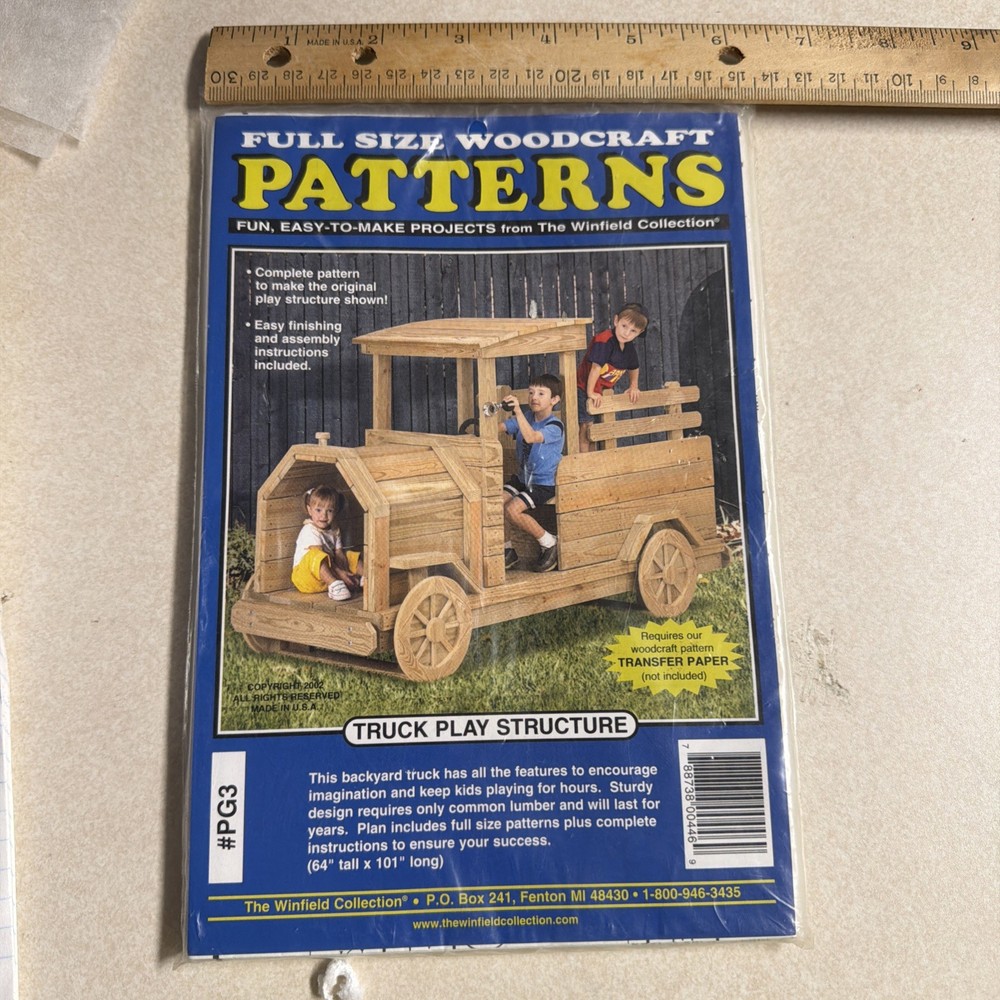 Full Size Wooden Truck  Pattern